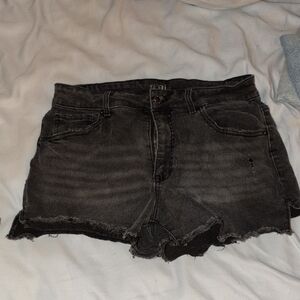 Target Black Jean Shorts Distressed High-Waisted